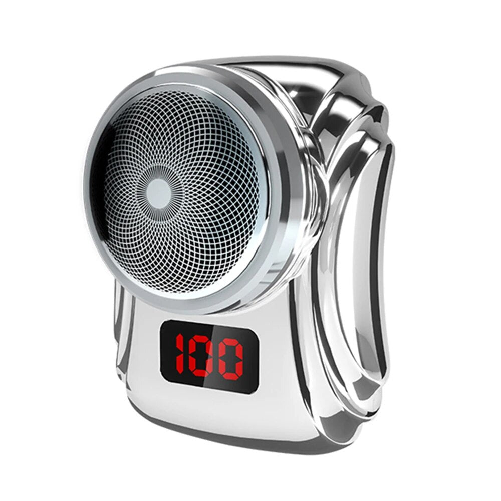 Mini Shave Electric Razors Digital Display for Men Portable Pocket Razor Beard Trimmer Razors Electric Travel Shaver