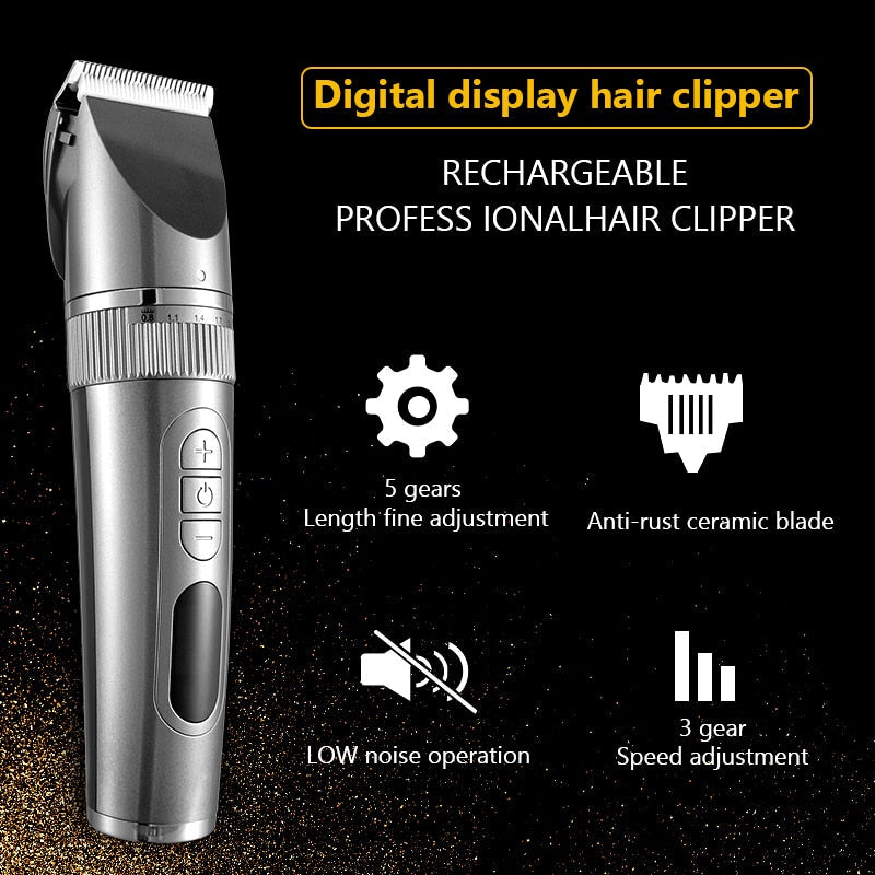 Hair Clipper Professional Hair Trimmer Barber Hair Cutting Machine Electric Shavers for Men Beard Shaving Razor Beard Trimmer