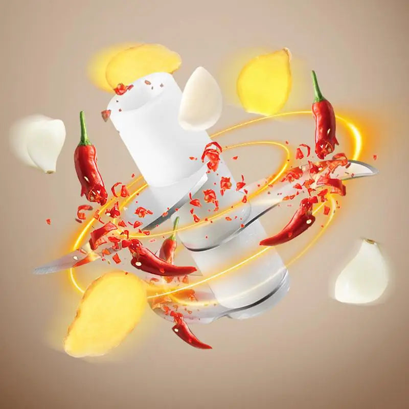 Mini Garlic Chopper Wireless Onion Food Prep Machine 250ml Rechargeable Mini Veggie Chopper Electric Vegetable Cutter For Garlic