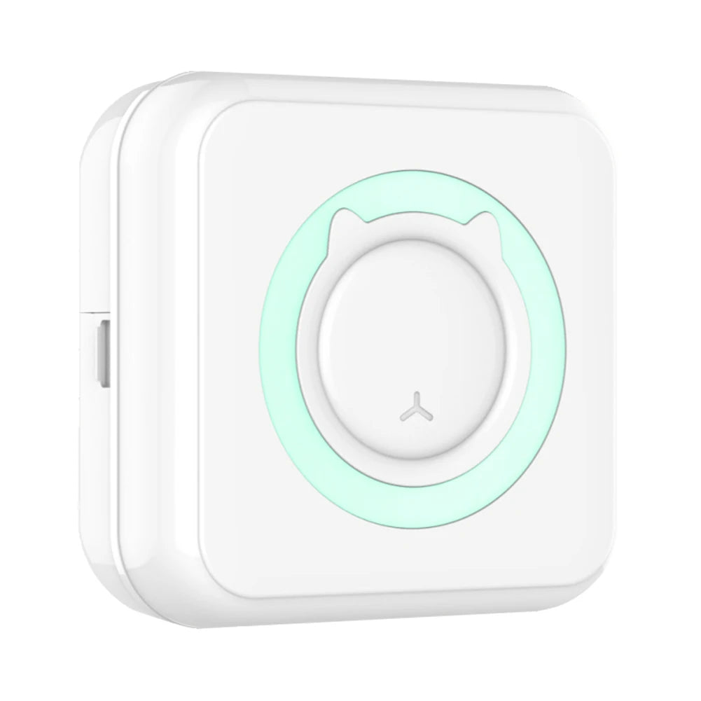 Mini Printer Portable Thermal Stickers Paper Inkless Bluetooth Wireless Thermal Printer Note 200DPI Photo Printing for Office