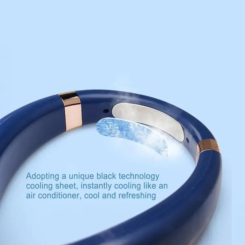 Portable Hanging Neck Fan 4000 MAh Battery Below 40 DB Rechargeable Outdoor Home Camping Mini Fan  Brushless Motor Neckband Fan