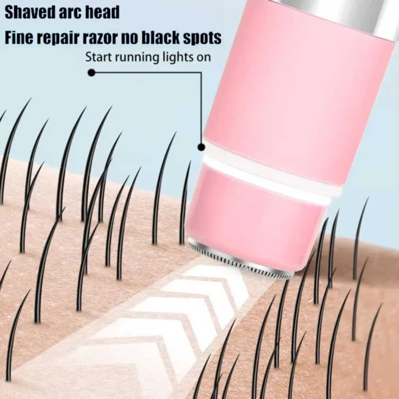 Electric Bikini Trimmer for Women - 2 in 1 Electric Lady Clipper Pubic Hair Groomer Painless Hair Removal Razor Body Shaver