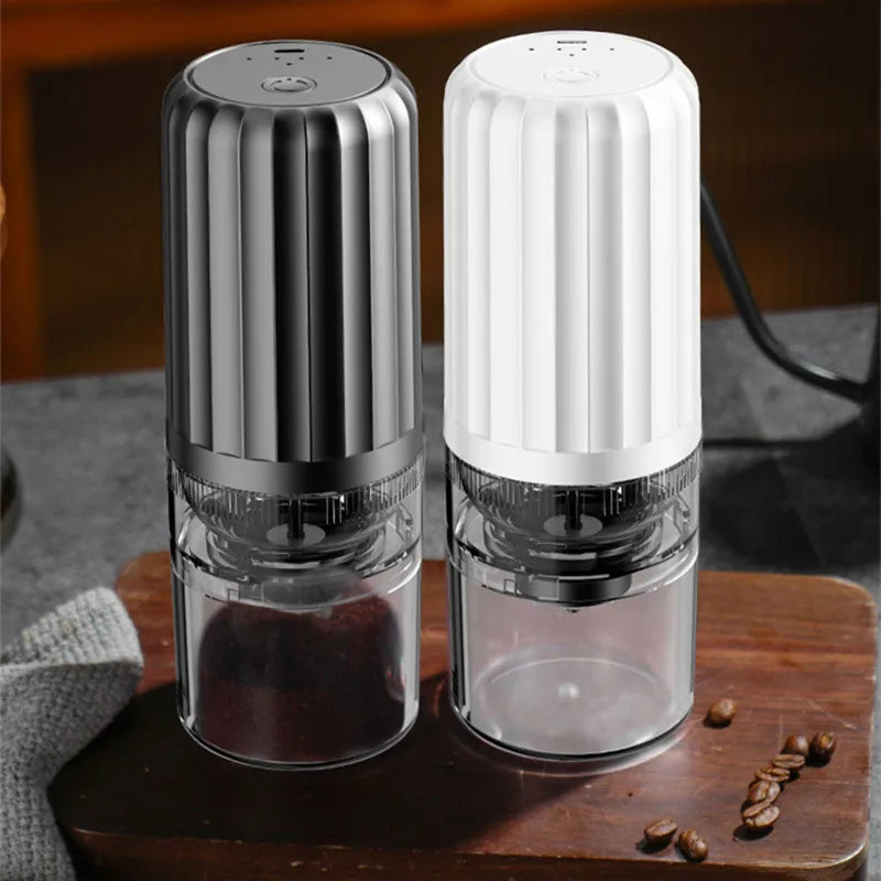 Electric Coffee Grinder Automatic USB Charging Professional Thickness Adjustable Ceramic Grinding Core Outdoor Travel Portable