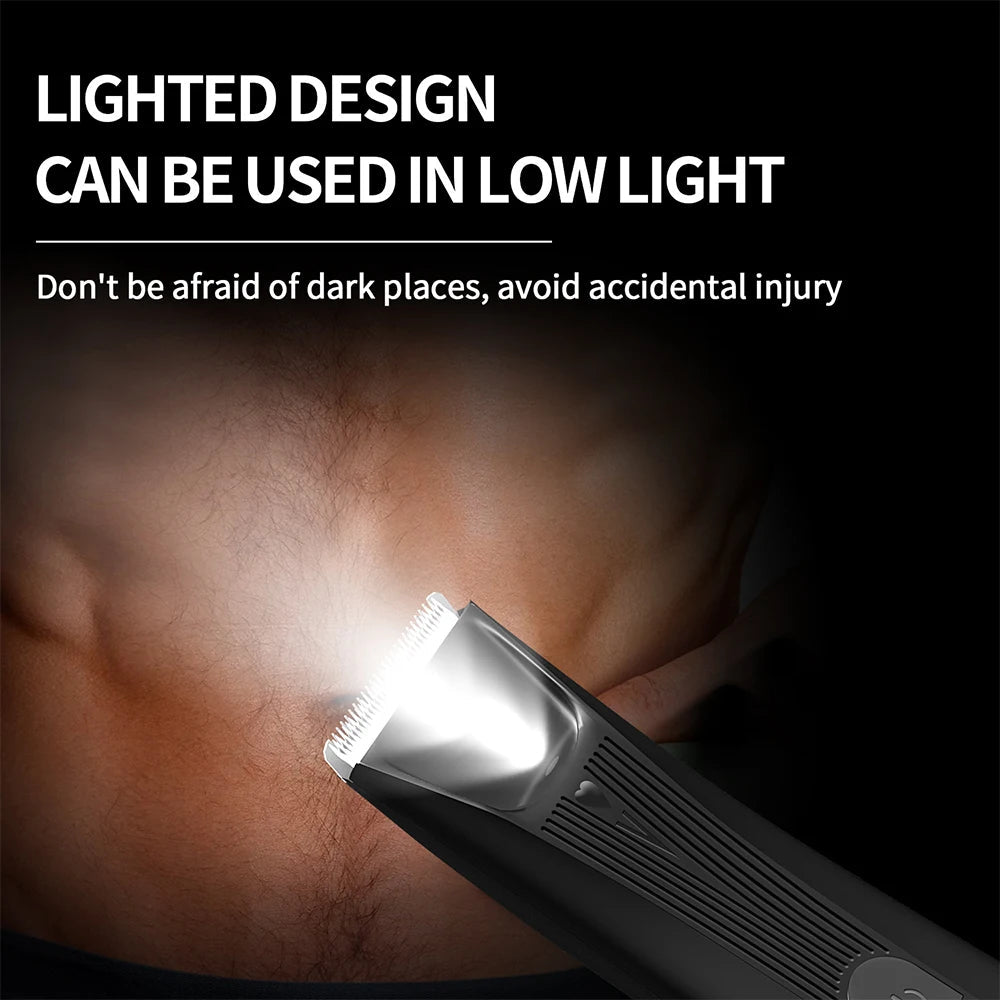 Hair Trimmer For Men Professional Hair Clipper Beard Trimmer Hair Cutting Machine Electric Shaver For Body Groin Pubic Trimmer