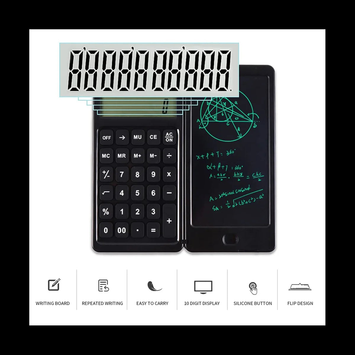 0-Digit Display Office Desk Calcultors with Erasable Writing Table for Basic Financial Home School