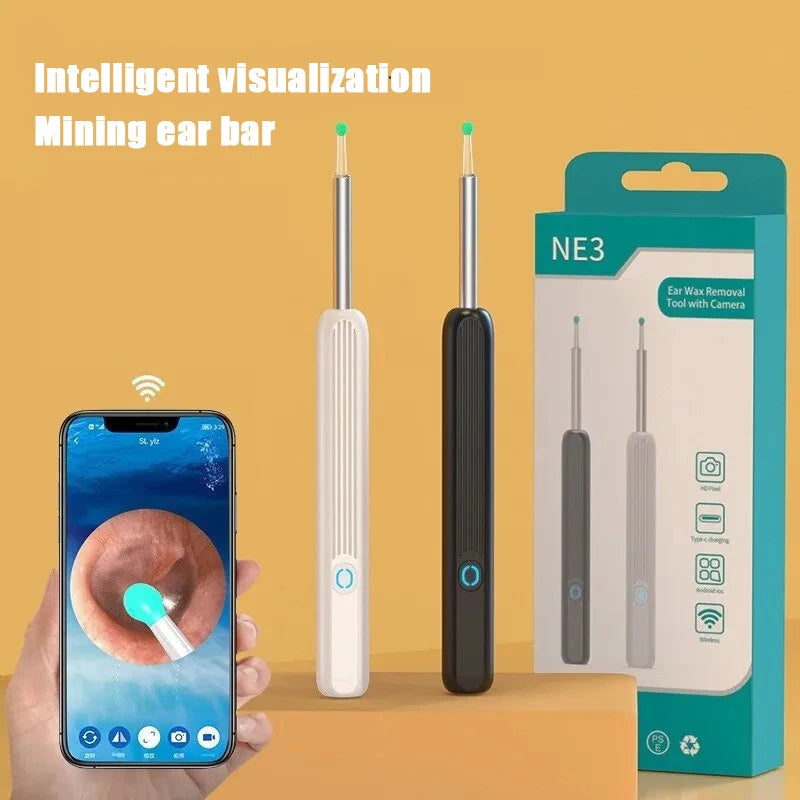 Wireless WiFi Ear Pick Otoscope Camera Borescope Luminous Ear Wax Cleaning Teeth Oral Inspection Health Care Ear Cleaner