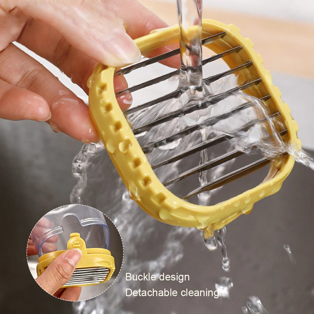 Multipurpose  Fruit Slicers Portable Kitchen  Fruit Vegetable Mushroom Manual Speed Slicers for Making Fruit Salads Tool