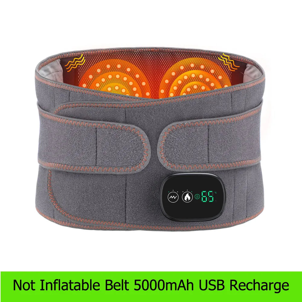 Heat Lumbar Brace Support Massager Waist Massager Back Belt Herniated Disc Scoliosis Back Pain Relief Spine