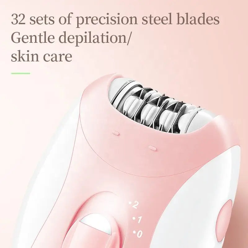 Women Epilator Electric Facial Body Painless Lady Legs Bikini Legs Arms Underarm Rotary Epilator Rechargeable