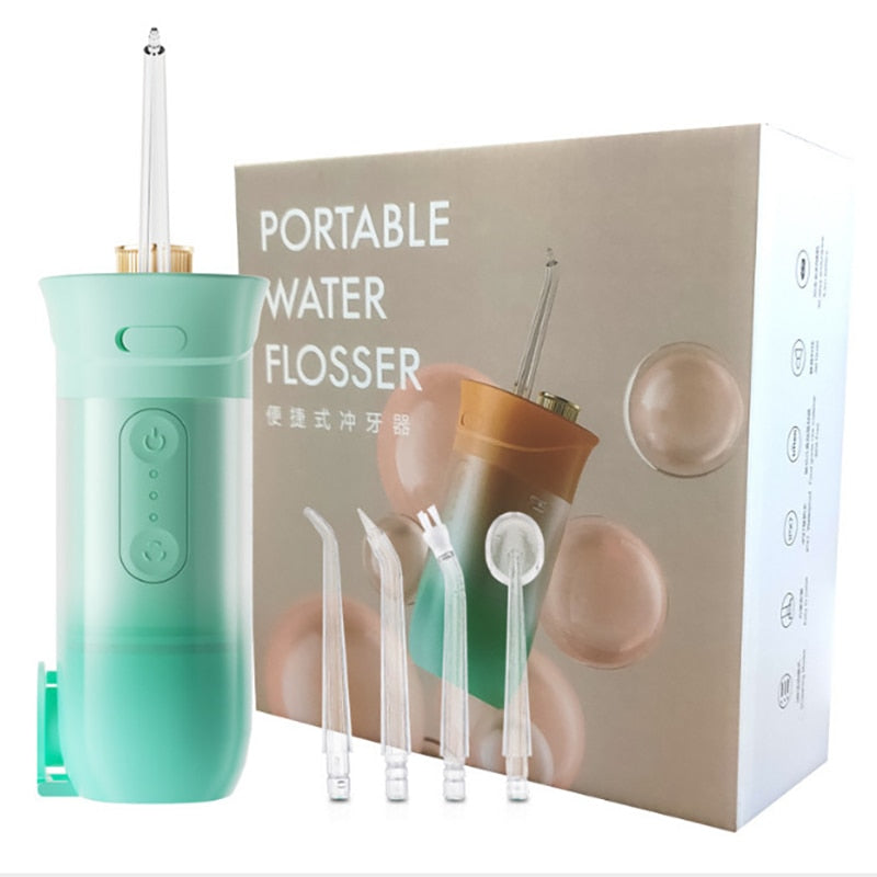 200ml Portable Oral Irrigator Teeth Cleaner 3 Modes USB Rechargeable Dental Water Jet Flosser water Pulse Waterproof Irrigator