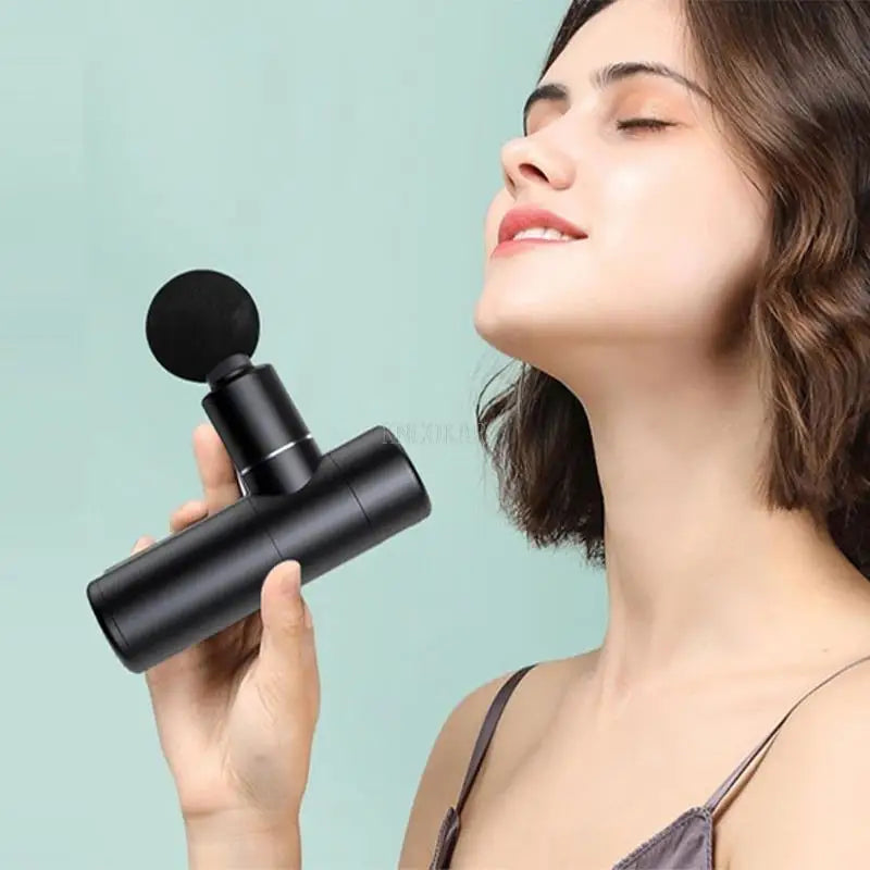 Portable Mini Fascia Gun Neck Back Massager Muscle Massager Silent Fascia Gun To Clear The Meridians And Relieve Pain Home