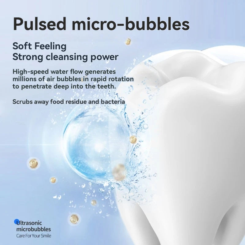 Water Floss Oral Irrigator Rechargeable Portable Dental Water Jet Home Travel Electric Tooth Cleaning Device