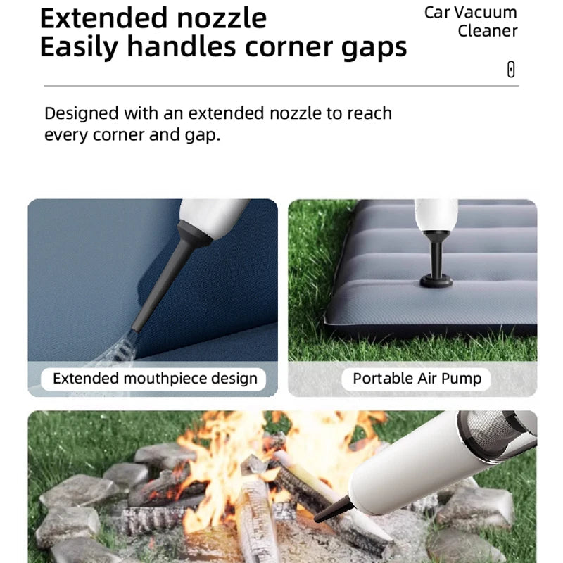 Wireless Vacuum Cleaner 13000Pa Digital Display Handheld Portable Dust Buster High Power Cordless Air Blower New