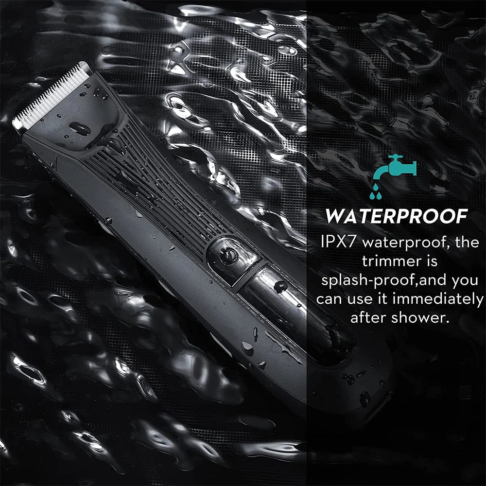 Hair Trimmer For Men Professional Hair Clipper Beard Trimmer Hair Cutting Machine Electric Shaver For Body Groin Pubic Trimmer