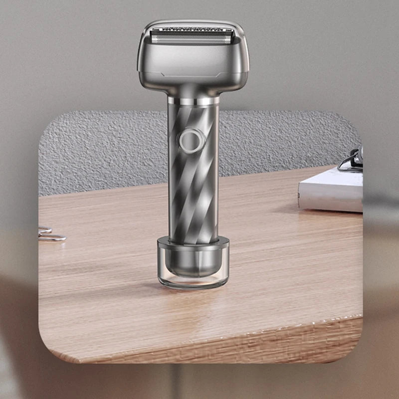 Mini Reciprocating 3-Head Rechargeable Shaver Fully Washable Portable Men's Electric Shaver Long lasting Easy Install