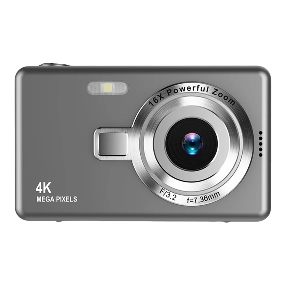 4K HD 1080P Portable Vlogging Camera Digital Camera 96MP Autofocus Vlogging Camera 2.4 Inch IPS Screen for Kid Adult Photography