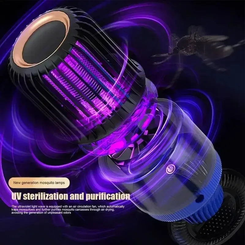 Electric Fly Trap Silent Electric Fly Catcher Gnat Traps USB Rechargeable Fly Zappers For Home Fly Trap Fly Control Device