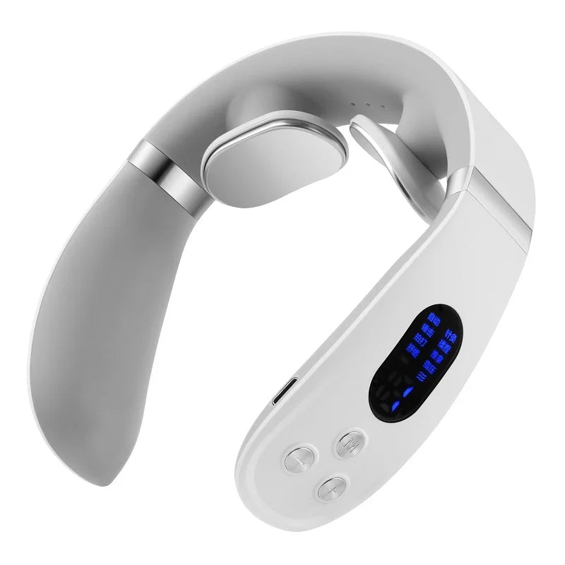 Electric Neck Massager With Heat Vibration 3D Kneading Shiatsu Massage U Shaped Pillow For Shoulder Cervical Pain Relief Fatigue