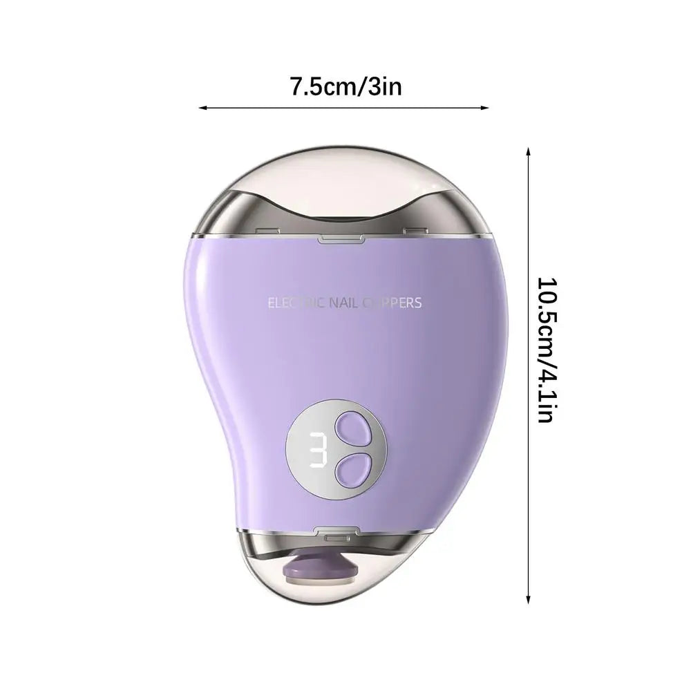 Electric Nail Cutter For People Mango Shape Toe Nails Cutter 3-Speed Double-Head Trimming Nail Sharpener Adults