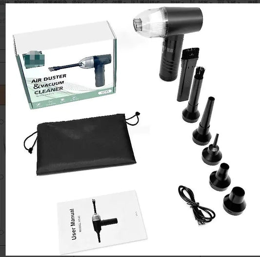 3-IN-1 50000RPM Air Duster Inflator Vacuum Pump 3 Gear Adjustable Rechargeable Cordless Air Blower with 7 Nozzles for Keyboard