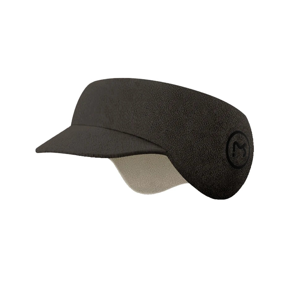 Earmuffs with Brim Cycling Running Bicycle Ski Double Layer Ear Warmer Plush Windproof Headwear Soft Warm Sports Headband Women