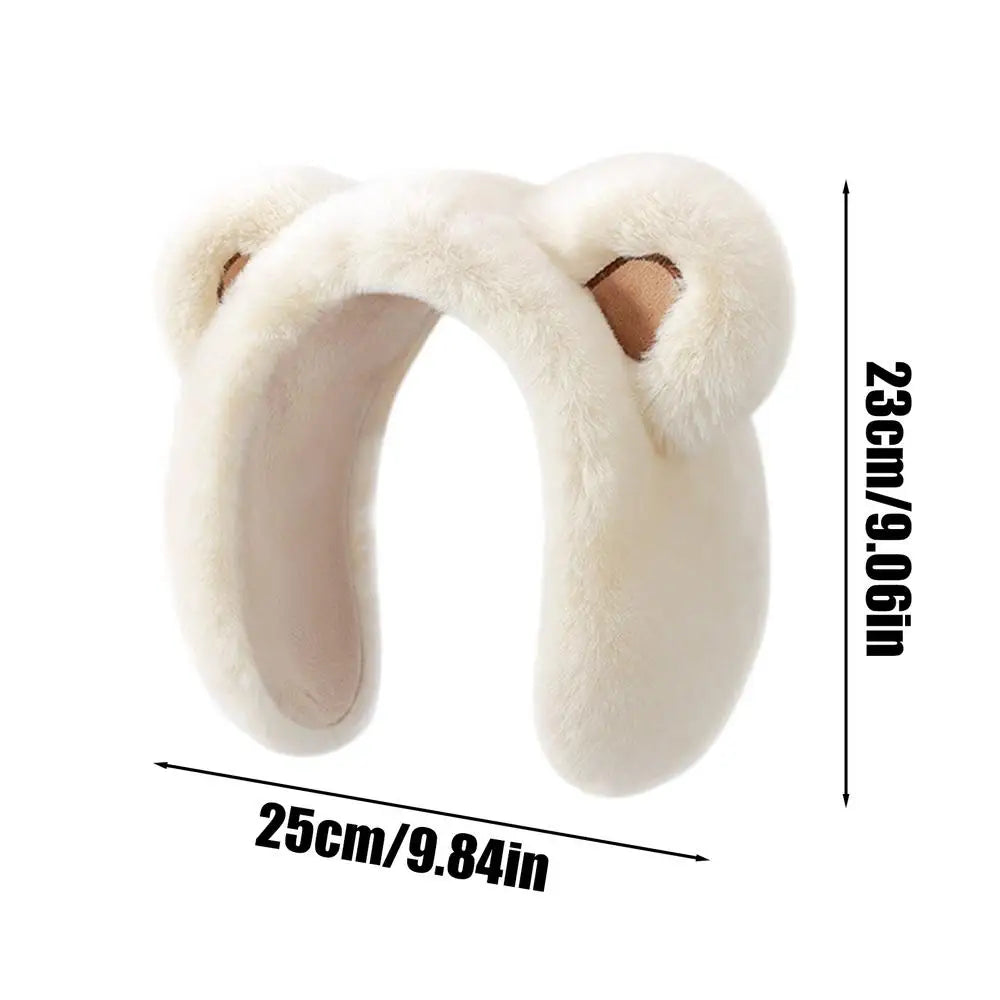 Bear Earmuffs Cartoon Little Bear Warm Earmuffs for Girls Winter Outdoor New Cute Student Warm Ear Protector Ear Cover Headband