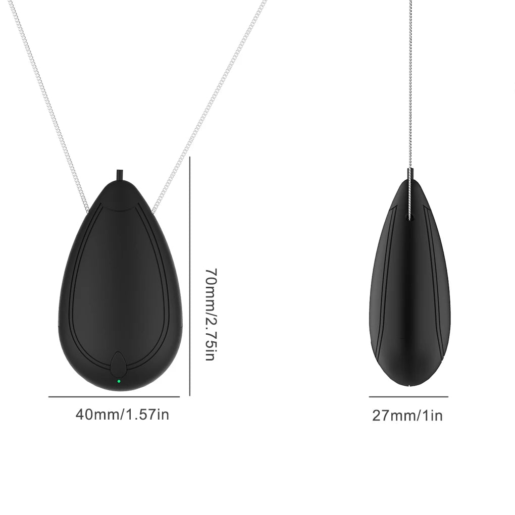 Air Freshener Neck Hanging Wearable Freshener Portable Negative Ion Air Freshening Necklace White