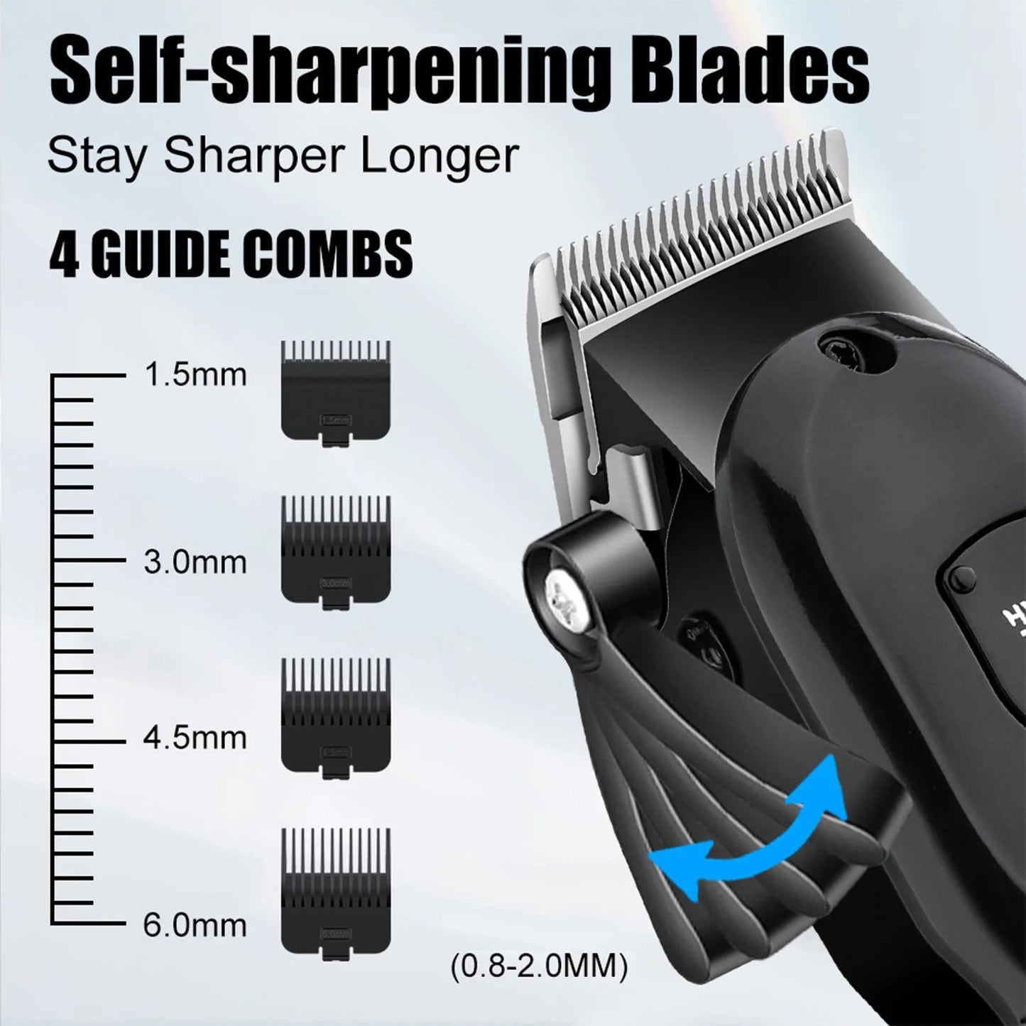 Electric Hair Trimmers Professional Hair Clipper Barber Shop Cordless hair cutting machine Wet Dry haircut shaver