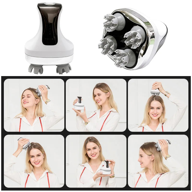 Multi Claw Scalp Massager for Head Massage Electric Relaxation Shoulder Leg Arm Neck Deep Tissue Head Kneading Body Cat Pet Home
