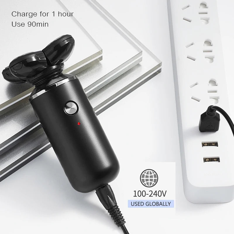 5 In1 Electric Shaver Men Beard Face Trimmer Nose Temple Mini Portable Skull Hair Cut Device Waterproof USB Charge Machine