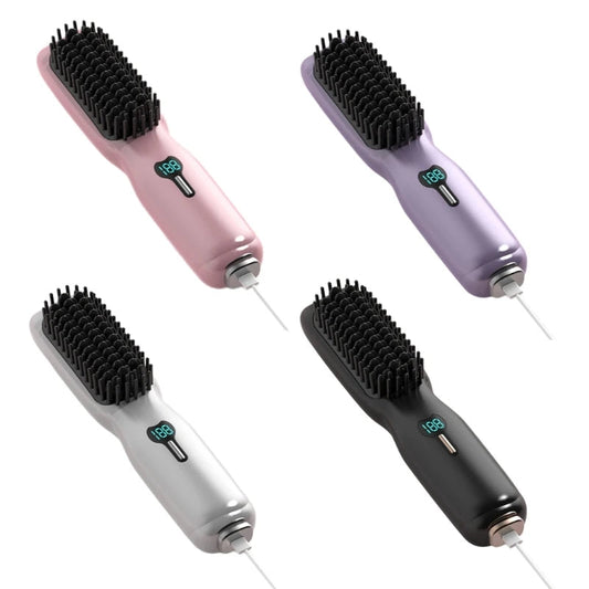 Cordless Hair Straightener Brush Hair Straightener Comb Mini Portable Straightening Comb for Travel/Home/Outdoor