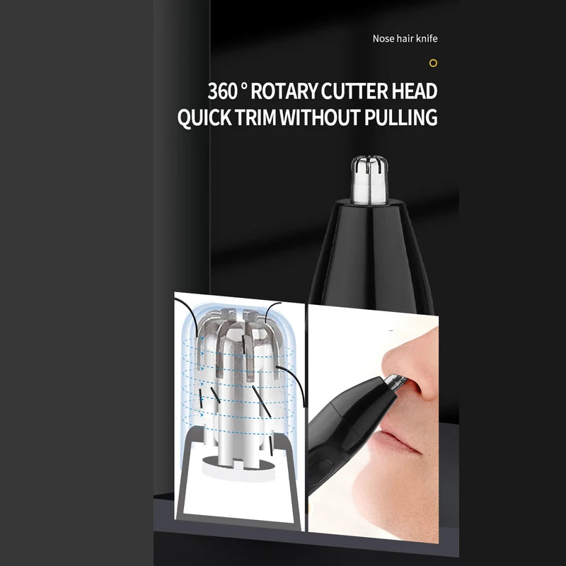 3 in1 Electric Shaver for Men Wet Dry Electric Razor Facial Beard & Body Trimmer Rechargeable Ball Shaver Pubic Hair Trimmer