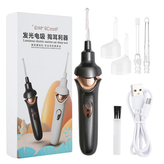 Kid Electric Ear Cordless Safe Vibration Painless Vacuum Ear Wax Pick Cleaner Remover Spiral Ear Cleaning Device Dig Wax Earpick