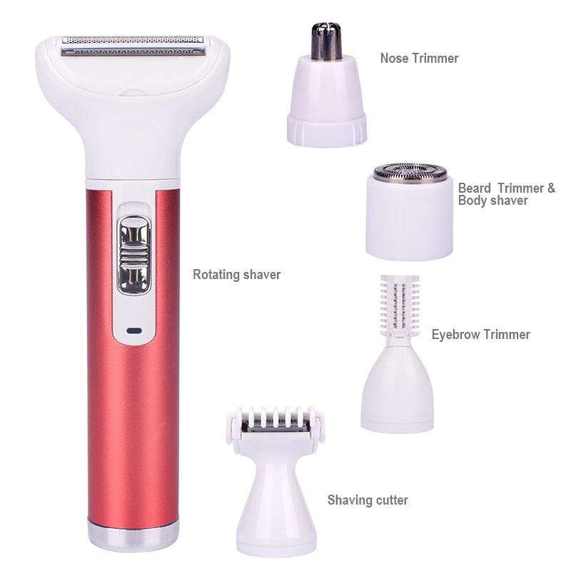 5 in 1 Women Epilator Female Eyebrow Trimmer Lady Shaver For Hair Removal Shaving Machine Face Leg depilator Bikini Depilatory