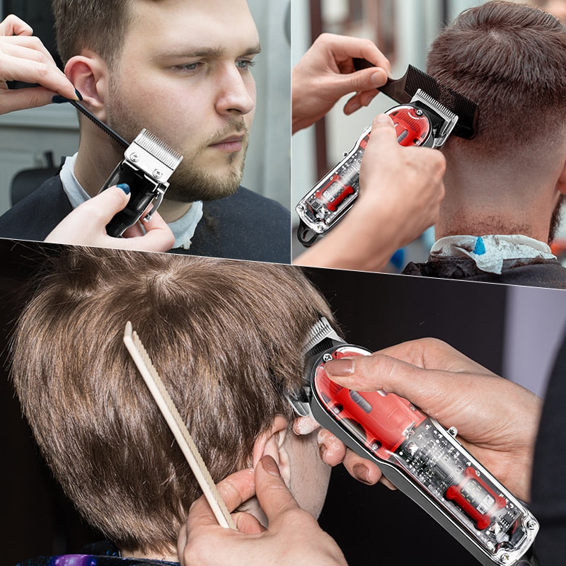 Electric Hair Clipper Hair Cutting Machine Wireless Trimmer  For Men Rechargeable Hair Cut Barber Professional Cordless Clipper
