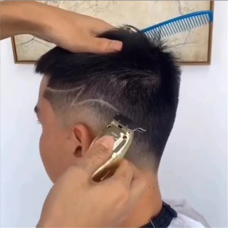 Electric Cordless Haircut Trimmer For Man Professional Hair Cutting Machine Barber Clipper T Blade 0.1mm Zero Cutter Shave Razor