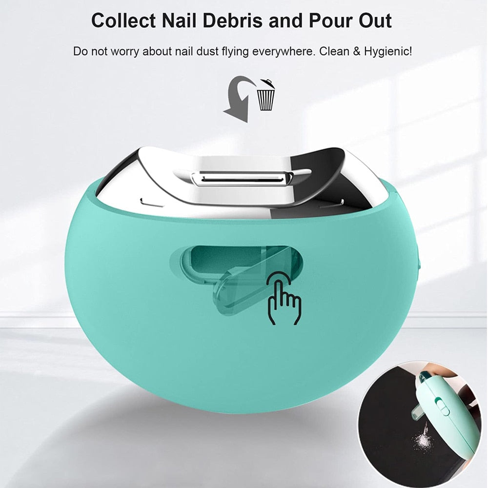 Electric Nail Clipper Nail Trimmer Nail Files Safe Automatic Nail Cutter For Fingernail Toenail Adult Elderly Manicure Tool