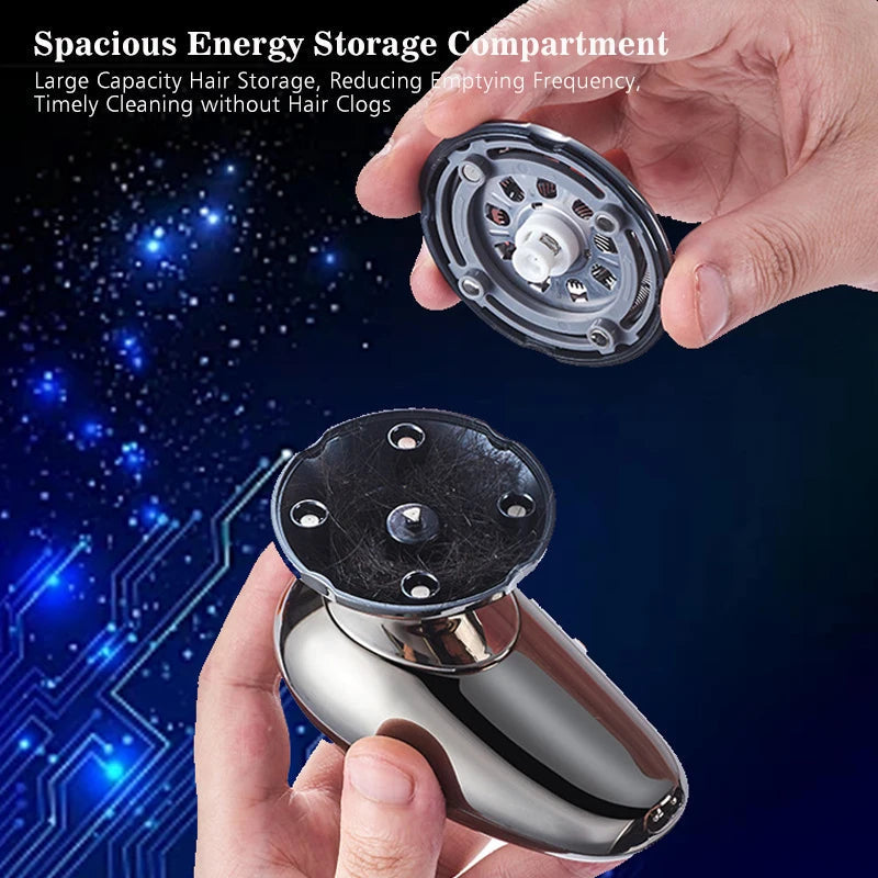 Head Shavers for Men Upgraded 5 in 1 Multifunctional Bald Head Shaver Grooming Kit Cordless Electric Razor for Men Rotary