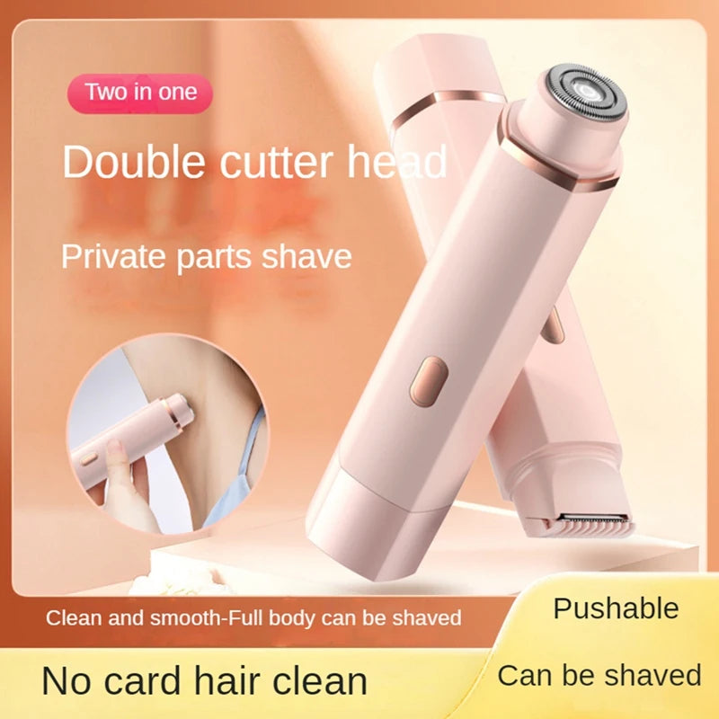 Bikini Trimmer For Women Electric Shaver For Women 2 In 1 Pubic Hair Trimmer Women Wet & Dry For Legs Underarm