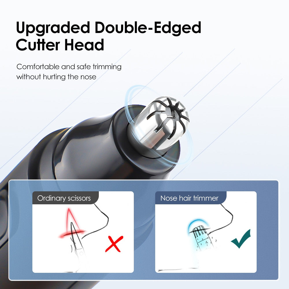 Electric Nose Hair Trimmer Implement Shaver Clipper Unisex Ear Neck Eyebrow Trimmer Shaver Man Clean Trimer Razor Remover Kit