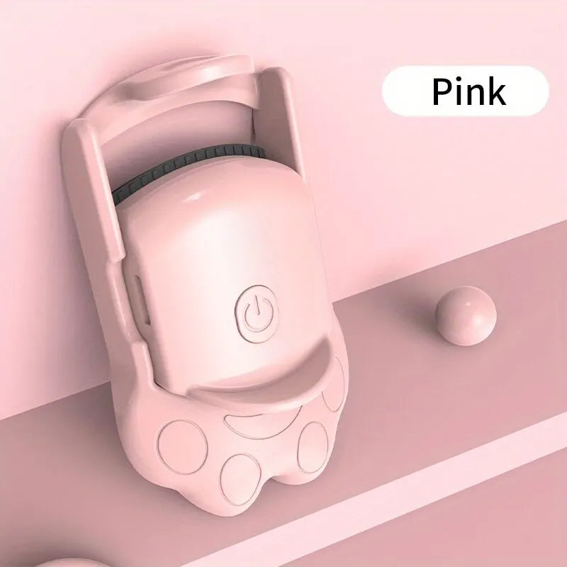 Electric Heated Eyelash Curler For Lasting Styling Portable Lash Lift Tool Intelligent Natural Curling With USB Rechargeable