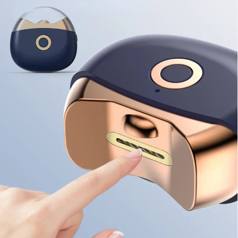 Portable Mini Electric Nail Clipper Polisher With Light Low Noise Nail Trimmer Manicure Tool For Kid Adult Electric Nail Cutter