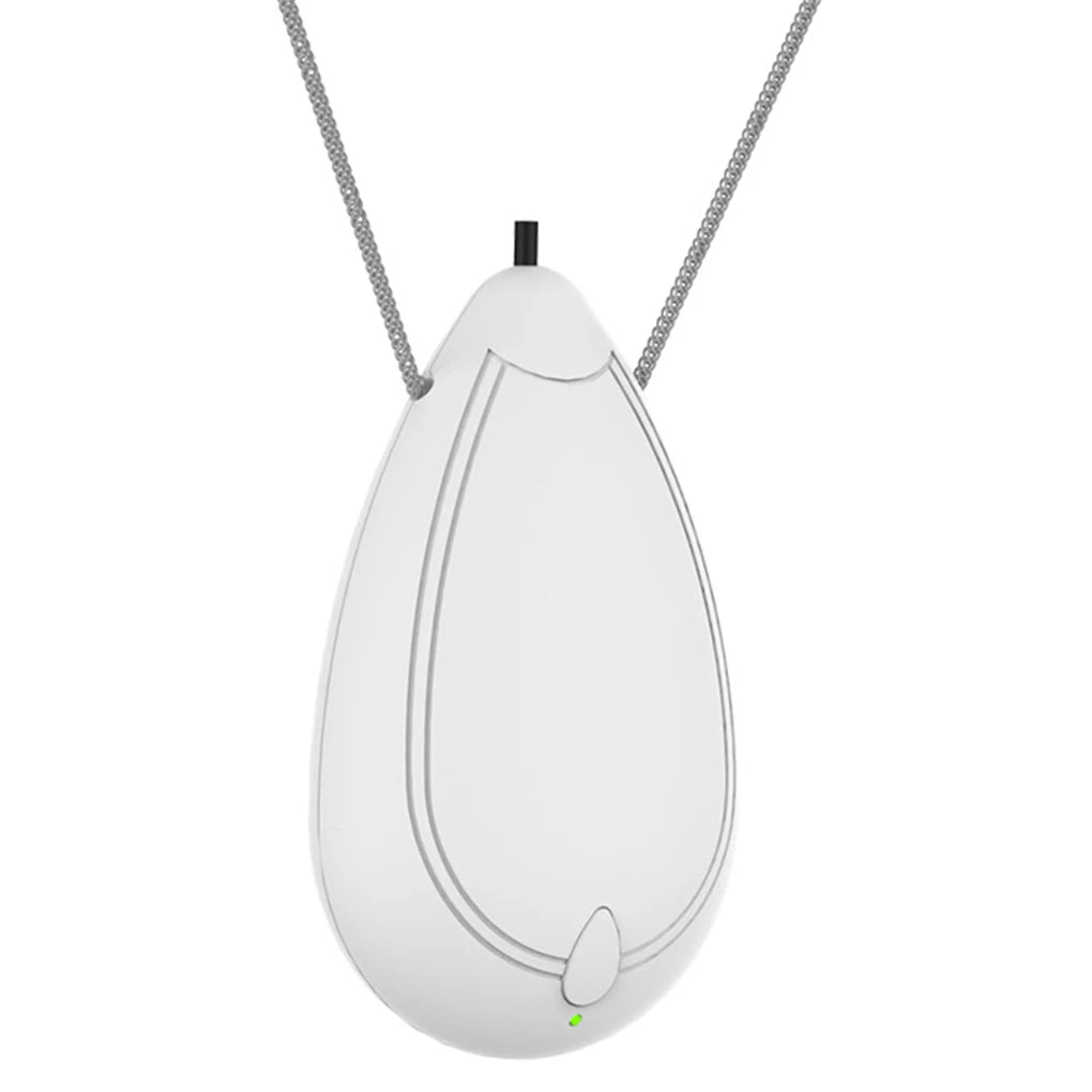 Air Freshener Neck Hanging Wearable Freshener Portable Negative Ion Air Freshening Necklace White