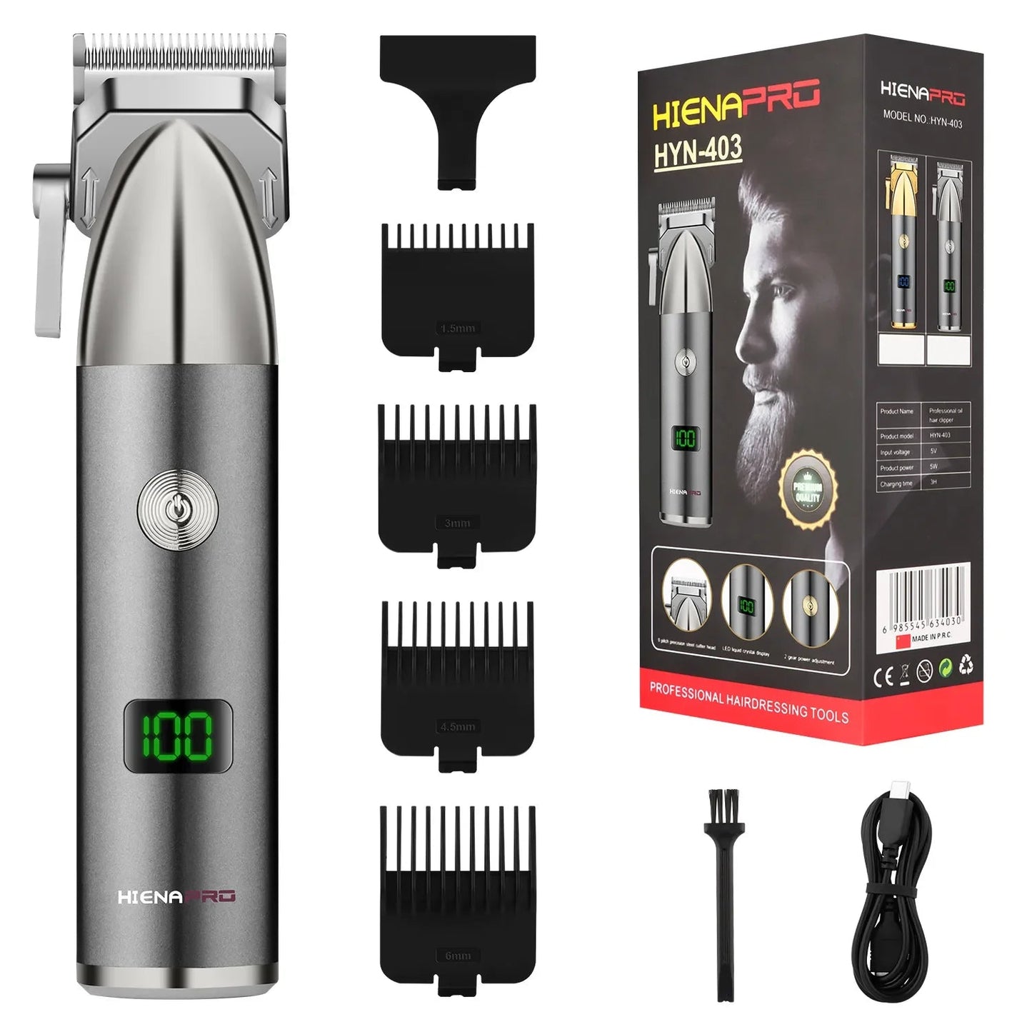 Hair Clipper Professional Electric Hair Trimmer Barber Shaver Trimmer Beard 0mm Men Hair Cutting Machine for Men