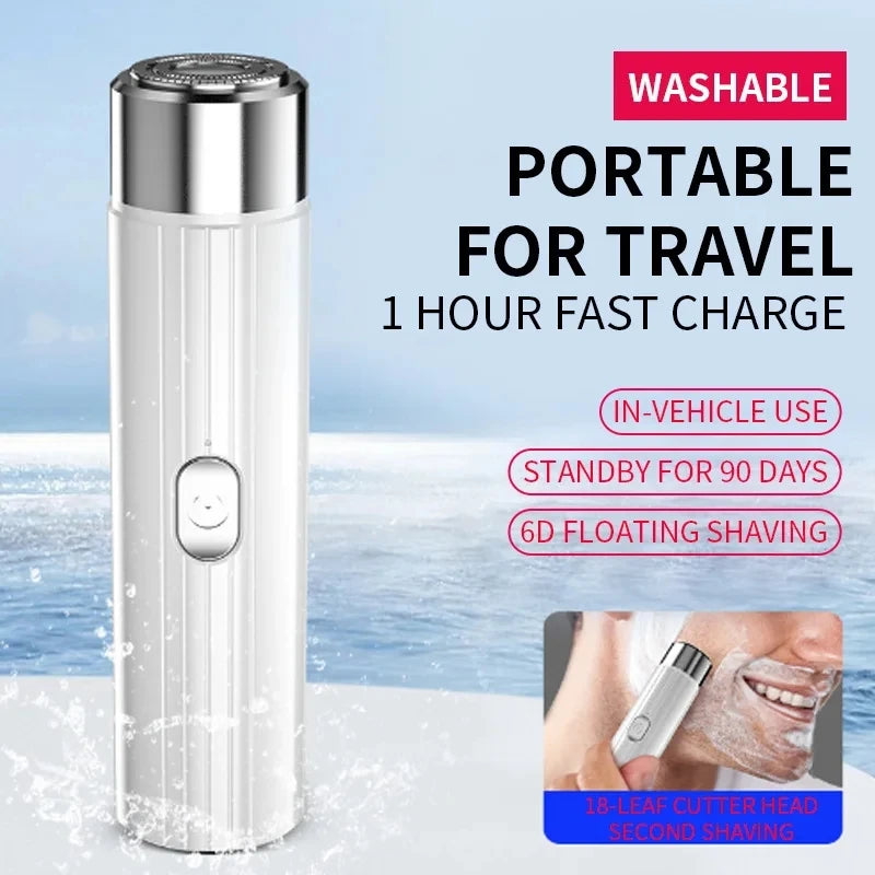 Mini USB Electric Shaver Long-Lasting Portable Washable Car Rechargeable Shaver Razor Shaver dragon USB Rechargeable