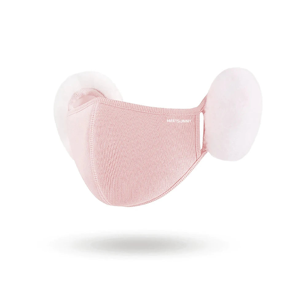 Winter Warm Sports Face Mask Men Women Thickened Fleece Eye Protection Windproof Dust-proof Driving Cycling Hiking Mask Unisex