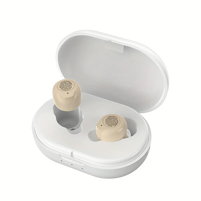Rechargeable Inner-ear Binaural Small Noise-free Hearing Aids for The Elderly