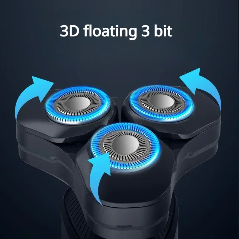 Men's Electric Shaver Suction Blade Multifunctional Rechargeable Portable Water Washing Beard Knife