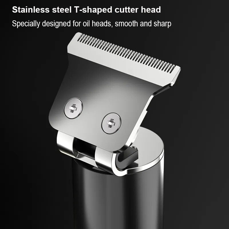Men Haircut Machine Digital Display Type C Fast Charging Bald Hair Trimmer Clipper Professional Barber Scissors