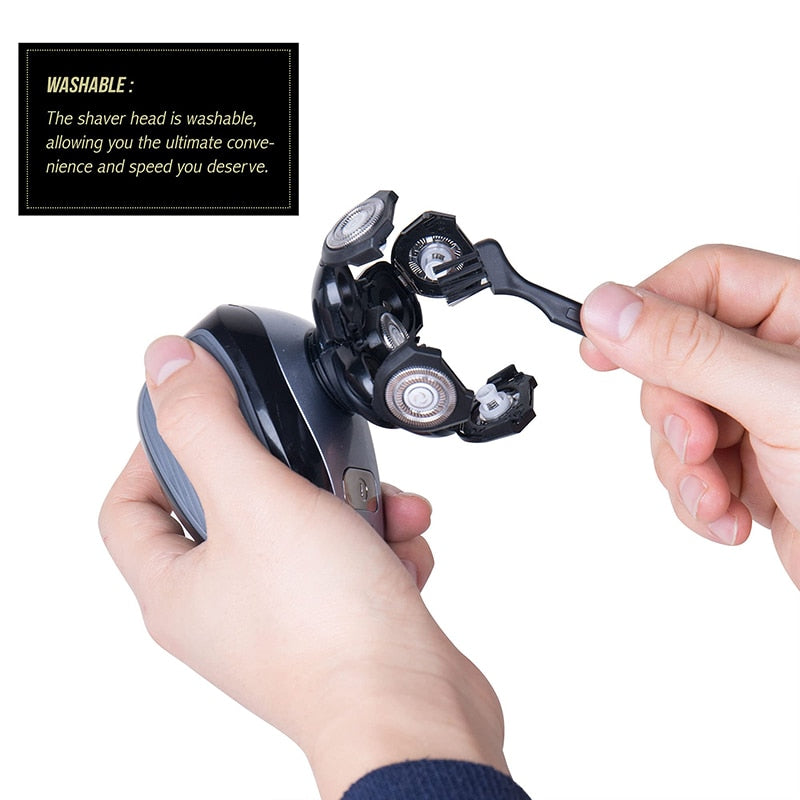 IPX7 High Quality 5 in 1 Men's Electric Shaver Waterproof USB Rechargeable Shaver Hair Trimmer Beard Trimmer Wet & Dry Razor